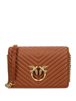 Сумка через плечо Classic Love Click Pinko, коричневый 24605454 | коричневый