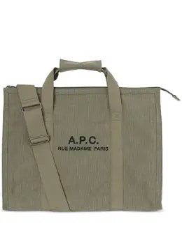 Сумка-тоут Récupération из канваса A.P.C., зеленый 22212733 | зеленый