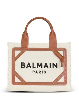 Маленькая сумка-тоут с логотипом B-Army Balmain, нейтральный 19073384 | нейтральные цвета