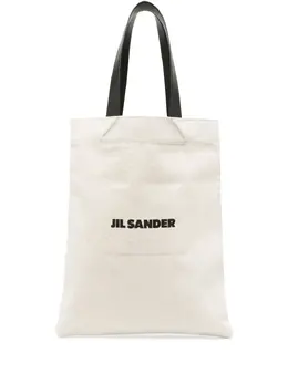 Сумка-тоут из канваса с логотипом Jil Sander, нейтральный 20367540 | нейтральные цвета