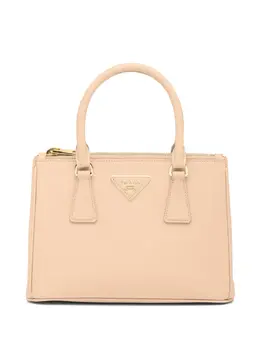 Маленькая сумка-тоут Galleria из сафьяновой кожи Prada, нейтральный 19468952 | нейтральные цвета