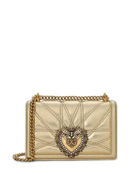 Сумка на плечо Devotion среднего размера Dolce & Gabbana, золотой 18486853 | золотистый