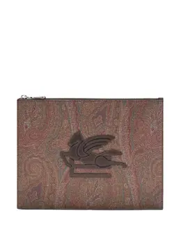 Сумка с нашивкой-логотипом и узором пейсли Etro, коричневый 30932746 | коричневый