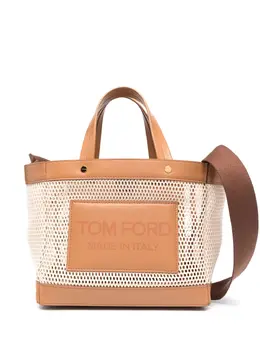 Сумка-шопер с сетчатой вставкой Tom Ford, нейтральный 19887535 | нейтральные цвета