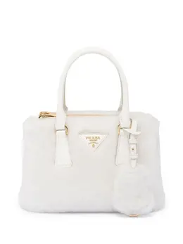 Мини-сумка Galleria из овчины Prada, белый 19923546 | белый