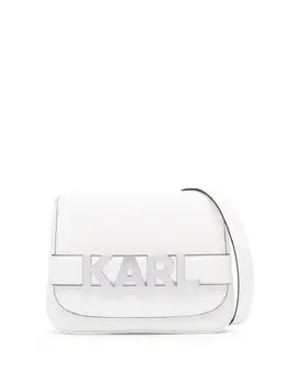 Сумка на плечо K/Letters из переработанной кожи Karl Lagerfeld, белый 20082438 | белый