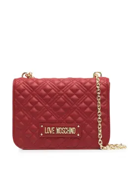Стеганая сумка на плечо с логотипом Love Moschino, красный 16922441 | красный