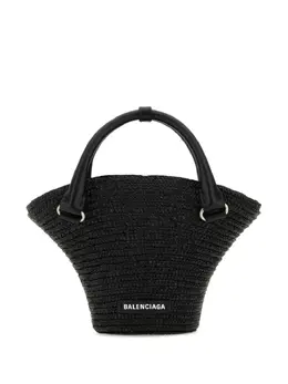 Маленькая плетеная сумка-тоут Balenciaga, черный 20114081 | черный