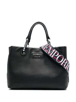 Сумка-тоут с логотипом Emporio Armani, черный 18741818 | черный