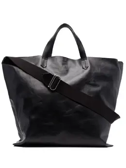 Сумка-тоут с тисненым логотипом Jil Sander, черный 18746602 | черный