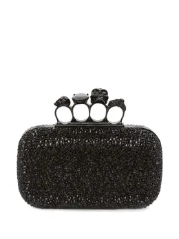 Клатч Four Ring Alexander McQueen, черный 18540960 | черный