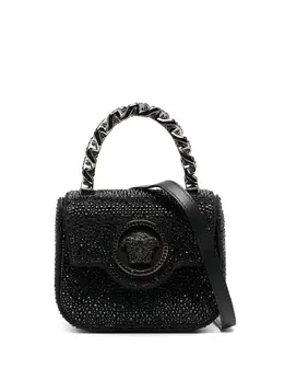 Мини-сумка La Medusa с кристаллами Versace, черный 19943897 | черный