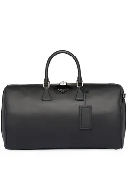 Дорожная сумка из сафьяновой кожи Prada, черный 14245883 | черный