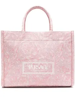 Сумка-тоут Athena с принтом Barocco Versace, розовый 22099733 | розовый