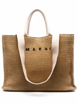 Сумка-шопер с логотипом Marni, нейтральный 18091282 | нейтральные цвета