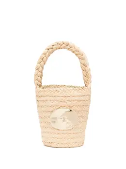 Сумка-ведро Iconic из рафии Patou, нейтральный 22658489 | нейтральные цвета