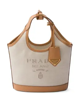 Сумка-ведро с логотипом Prada, нейтральный 22729071 | нейтральные цвета