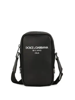 Сумка на плечо с логотипом Dolce & Gabbana, черный 20044081 | черный