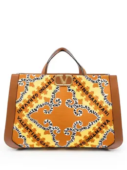 Сумка-тоут с логотипом VLogo Signature Valentino Garavani, оранжевый 18364242 | оранжевый