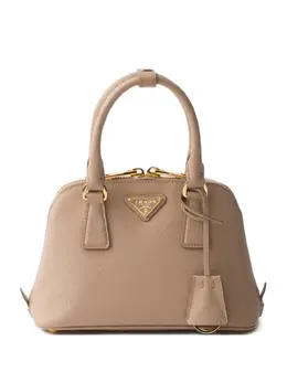Мини-сумка-тоут Promenade из сафьяновой кожи Prada, нейтральный 31067136 | нейтральные цвета