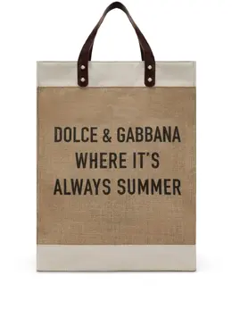 Сумка-тоут Shopping с логотипом Dolce & Gabbana, нейтральный 22056047 | нейтральные цвета