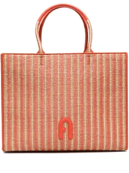 Сумка-тоут с нашивкой-логотипом Furla, оранжевый 22898241 | оранжевый