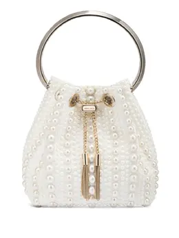 Атласная сумка-ведро Bon Bon Jimmy Choo, нейтральный 21825725 | нейтральные цвета