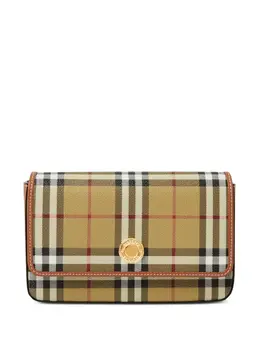 Сумка через плечо Hampshire в клетку Vintage Check Burberry, нейтральный 21954349 | нейтральные цвета