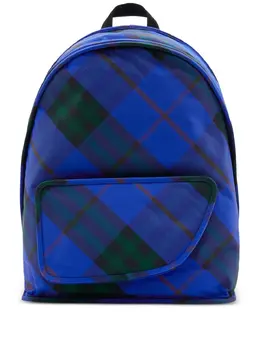 Рюкзак Shield в клетку Vintage Check Burberry, синий 22807057 | синий