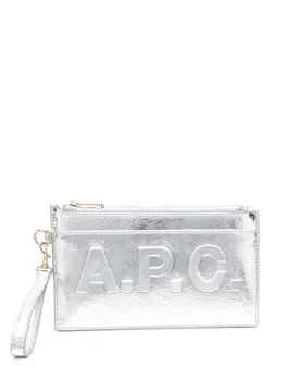 Клатч на молнии A.P.C., серебяный 22726525 | серебристый