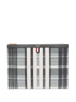 Клатч с контрастной отделкой Thom Browne, серый 18590185 | серый