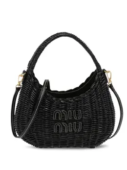 Плетеная мини-сумка Wander Miu Miu, черный 20044931 | черный