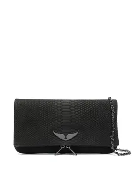 Сумка через плечо с тиснением под крокодила Zadig & Voltaire, черный 19990273 | черный