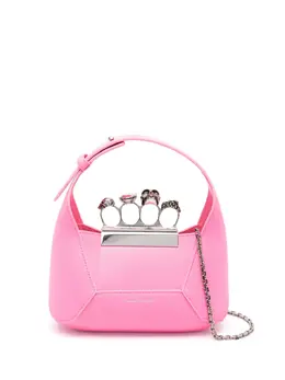 Сумка-тоут Jewelled размера мини Alexander McQueen, розовый 20009207 | розовый