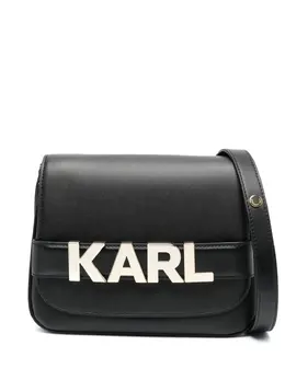 Сумка через плечо K/Letters с металлическим логотипом Karl Lagerfeld, черный 20083357 | черный