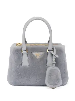 Мини-сумка Galleria из овчины Prada, серый 19467496 | серый