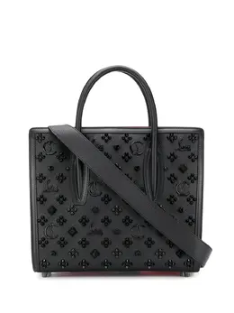 Сумка-тоут Paloma с шипами Christian Louboutin, черный 15002463 | черный