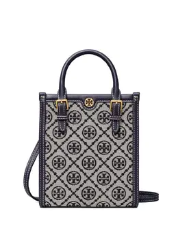Сумка-тоут T Monogram размера мини Tory Burch, серый 19785950 | серый