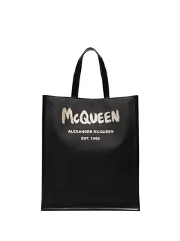 Сумка-тоут с логотипом Alexander McQueen, черный 17377156 | черный