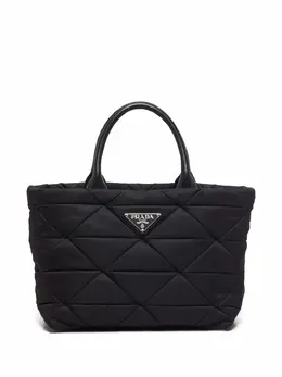 Дутая сумка-тоут Re-Nylon с логотипом Prada, черный 18193770 | черный