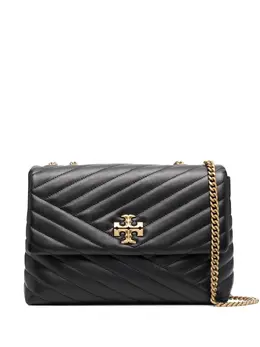 Сумка на плечо Kira с узором шеврон Tory Burch, черный 18320082 | черный