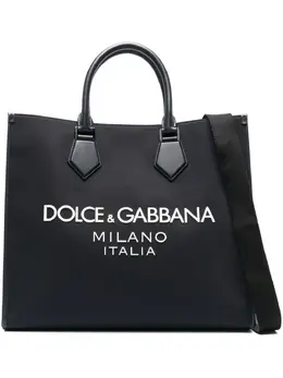 Сумка-тоут с логотипом Dolce & Gabbana, синий 22384451 | синий