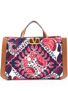Сумка-тоут с логотипом VLogo Signature Valentino Garavani, синий 18364241 | синий
