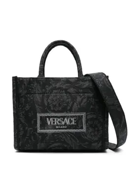 Маленькая сумка-тоут Barocco Athena Versace, серый 22100468 | серый