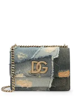 Джинсовая сумка через плечо с логотипом Dolce & Gabbana, синий 23601447 | синий
