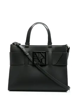 Сумка-тоут с ремнем на плечо и логотипом Armani Exchange, черный 15872891 | черный