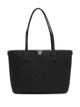 Маленькая сумка-тоут с декором T Monogram Tory Burch, черный 21313917 | черный