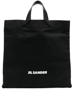 Сумка-тоут с логотипом Jil Sander, черный 18847679 | черный