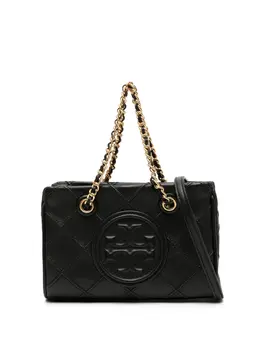 Стеганая сумка-тоут Fleming Tory Burch, черный 21332522 | черный