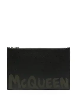 Клатч с логотипом Alexander McQueen, черный 22253507 | черный